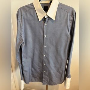 BOSS French cuff dress shirt. Worn once and dry cleaned.